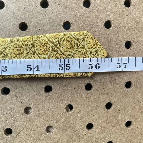Versace Neck Tie Men Gold Baroque Medusa AOP Silk Gianni Handmade Italy RARE
